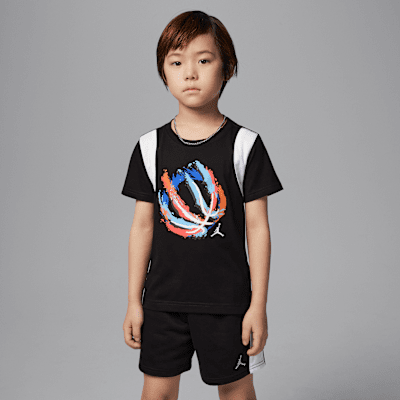 JordanBball Fire Mixed zweiteiliges Shorts-Set (jüngere Kinder) Muttertagsangebot