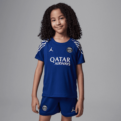 Paris Saint-Germain 2025 Stadium FourthJordan Replica dreiteiliges Fußballtrikot-Set (jüngere Kinder) JETZT KAUFEN