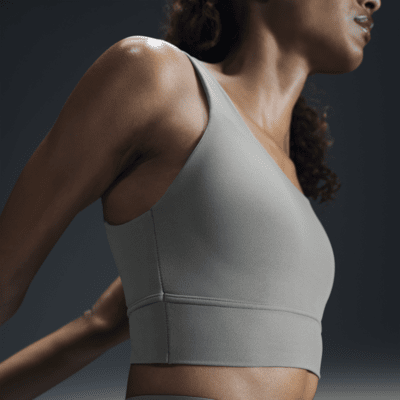 Nike ZenvyGepolsterter Longline-Sport-BH mit mittlerem Halt Sonderangebote