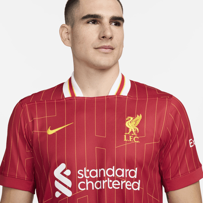FC Liverpool 2024/25 Stadium HomeNike Replika-Fußballtrikot mit Dri-FIT-Technologie (Herren) Outlet