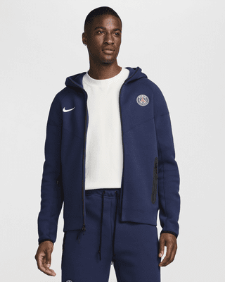 Paris Saint-Germain Tech Fleece WindrunnerNike Fußball-Hoodie mit durchgehendem Reißverschluss für Herren