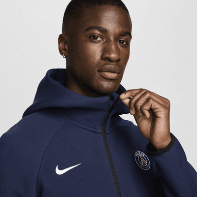 Paris Saint-Germain Tech Fleece WindrunnerNike Fußball-Hoodie mit durchgehendem Reißverschluss für Herren Kostenloser Versand