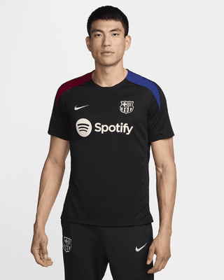 FC Barcelona StrikeNike Dri-FIT Kurzarm-Fußballoberteil aus Strickmaterial (Herren) Fabrik Onlineshop