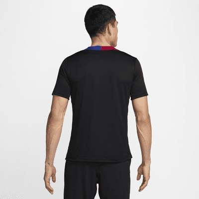 FC Barcelona StrikeNike Dri-FIT Kurzarm-Fußballoberteil aus Strickmaterial (Herren) Fabrik Onlineshop