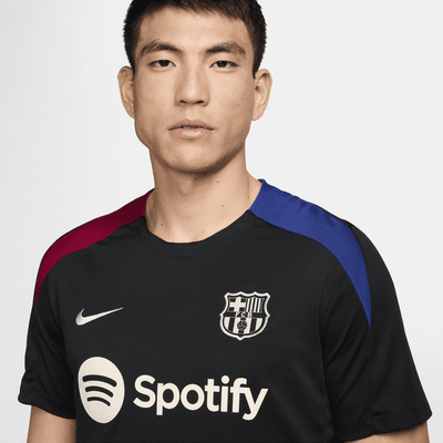 FC Barcelona StrikeNike Dri-FIT Kurzarm-Fußballoberteil aus Strickmaterial (Herren) Fabrik Onlineshop