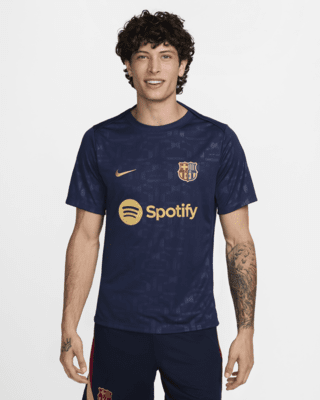 FC Barcelona Academy Pro HomeNike Dri-FIT Pre-Match Kurzarm-Fußballoberteil (Herren)