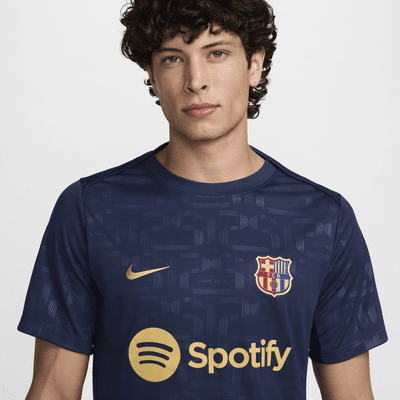 FC Barcelona Academy Pro HomeNike Dri-FIT Pre-Match Kurzarm-Fußballoberteil (Herren) Sonderangebot