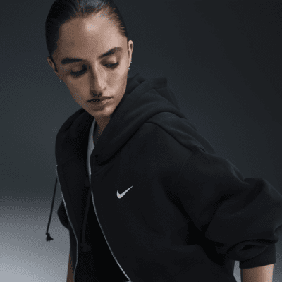Nike Sportswear Phoenix Fleeceweite verkürzte Kapuzenjacke (Damen) Riesige Ersparnisse