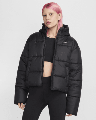 Nike Sportswear Classic PufferLockere Therma-FIT Jacke mit Kapuze für Damen