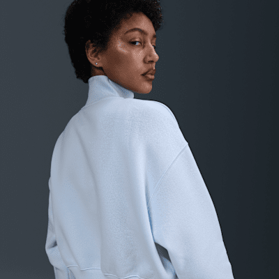 Nike Sportswear Phoenix FleeceKurz-Sweatshirt mit Halbreißverschluss für Damen zollfrei