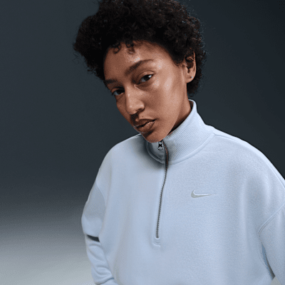 Nike Sportswear Phoenix FleeceKurz-Sweatshirt mit Halbreißverschluss für Damen zollfrei