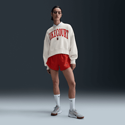 NikeCourt Phoenix FleeceOver-Oversized-Sweatshirt mit Rundhalsausschnitt (Damen) Rabatte dieses Monats