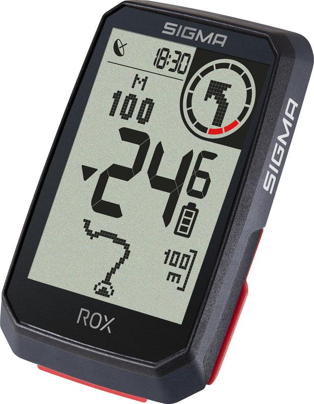 SIGMA Sigma ROX 4.0 Fahrradcomputer inkl. Vorbauhalterung schwarz &vert; 2025 Zeitbegrenzte Promotion