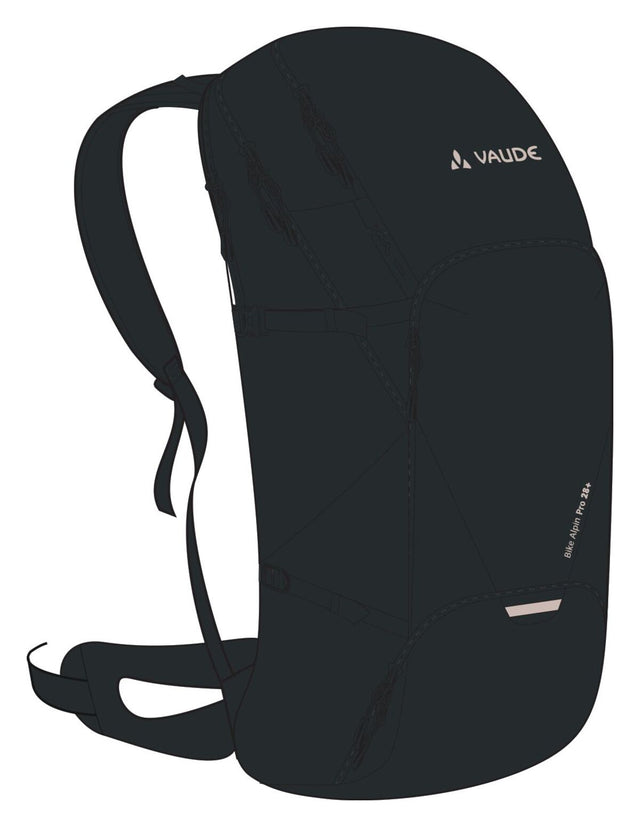 VAUDE VAUDE Bike Alpin Pro 28 + Rucksack schwarz &vert; 2025 Neuheiten