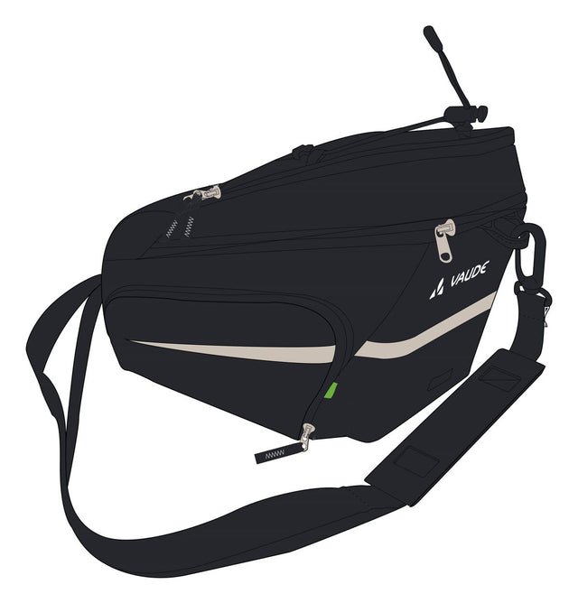 VAUDE VAUDE Silkroad Plus Gepäckträgertasche Uniclip schwarz &vert; 2025 Tiefpreis