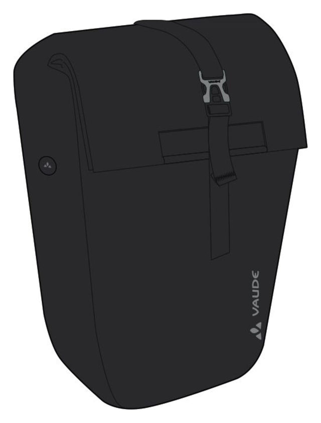 VAUDE VAUDE ReCycle Back Single Fahrradtasche schwarz &vert; 2025 Wochenangebot