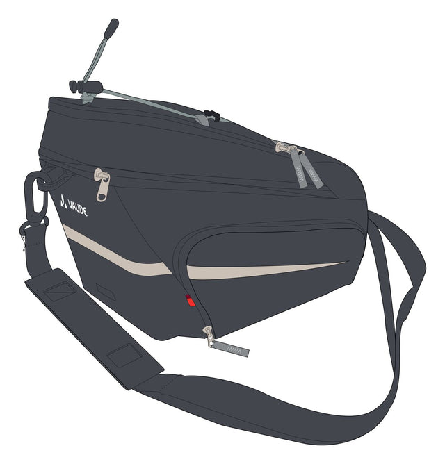 VAUDE VAUDE Silkroad Plus Gepäckträgertasche Snap-It schwarz &vert; 2025 JETZT KAUFEN