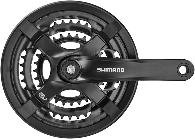 Shimano Shimano FC-TY501 Kurbelgarnitur 6/7/8-fach 48-38-28 Zähne mit Kettensc &vert; 2025 Bis zu 50% Rabatt