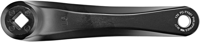Shimano Shimano FC-TY501 Kurbelgarnitur 6/7/8-fach 48-38-28 Zähne schwarz &vert; 2025 Sonderangebot der Fabrik