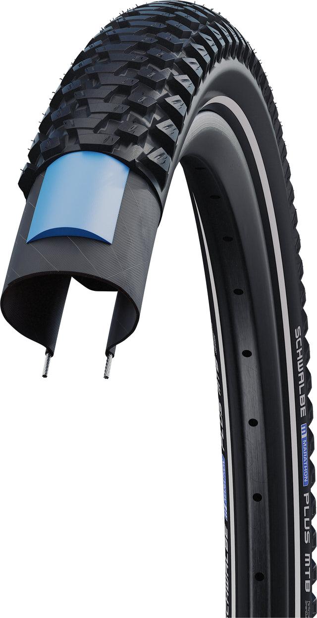 Schwalbe Schwalbe Marathon Plus MTB Drahtreifen 26x2.25" Performance SmartGuard &vert; 2025 Kauf eins, bekomm eins gratis