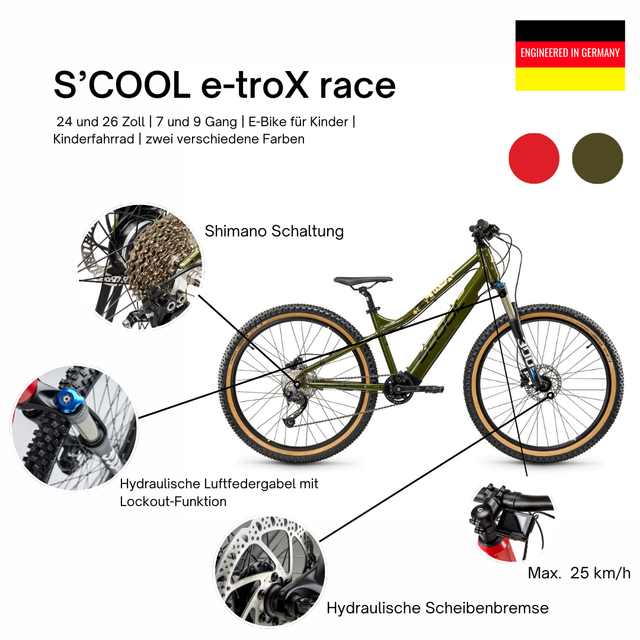 S'COOL S'COOL Junior Bikes E-Kinderfahrrad