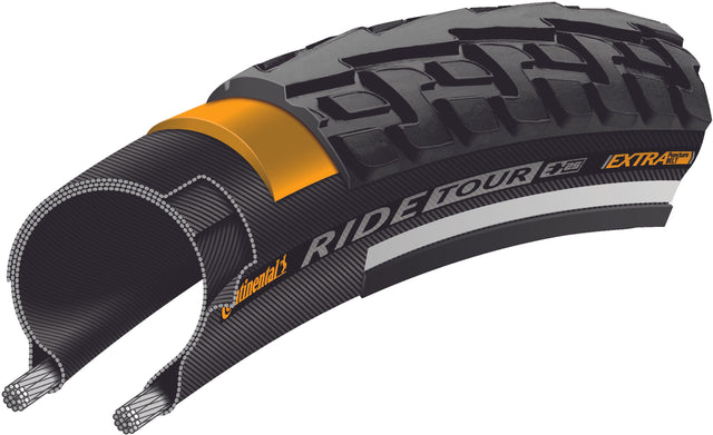 Continental Continental Ride Tour Drahtreifen 28" Reflex schwarz &vert; fahrrad.de Bis zu 50% Rabatt