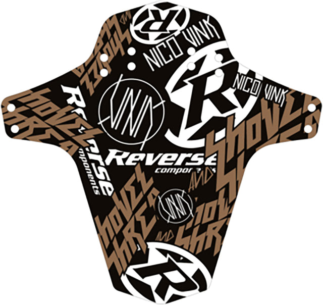 Reverse Reverse Nico Vink Stickerbomb Schutzblech schwarz/bunt &vert; fahrrad.de