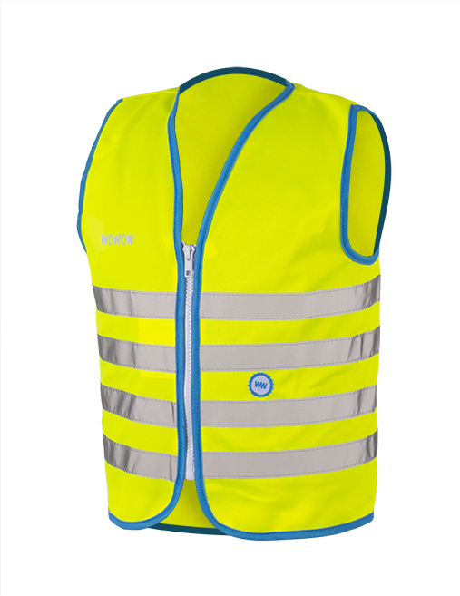 fahrrad.de u0026 Bikester Wowow Sicherheitsweste Fun Jacket für Kinder gelb &vert; fahrrad.de