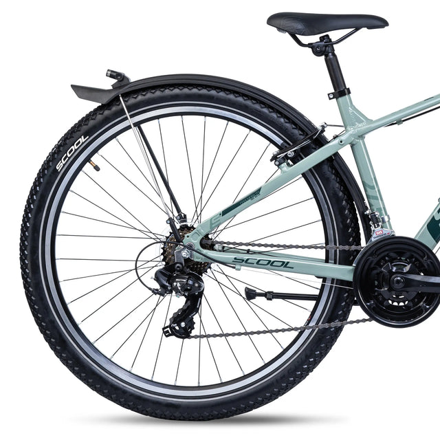 S'COOL S'COOL Junior Bikes troX evo 27 5 Zoll 21-Gang Pastel Green/ Dark Gree &vert; fahrrad.de