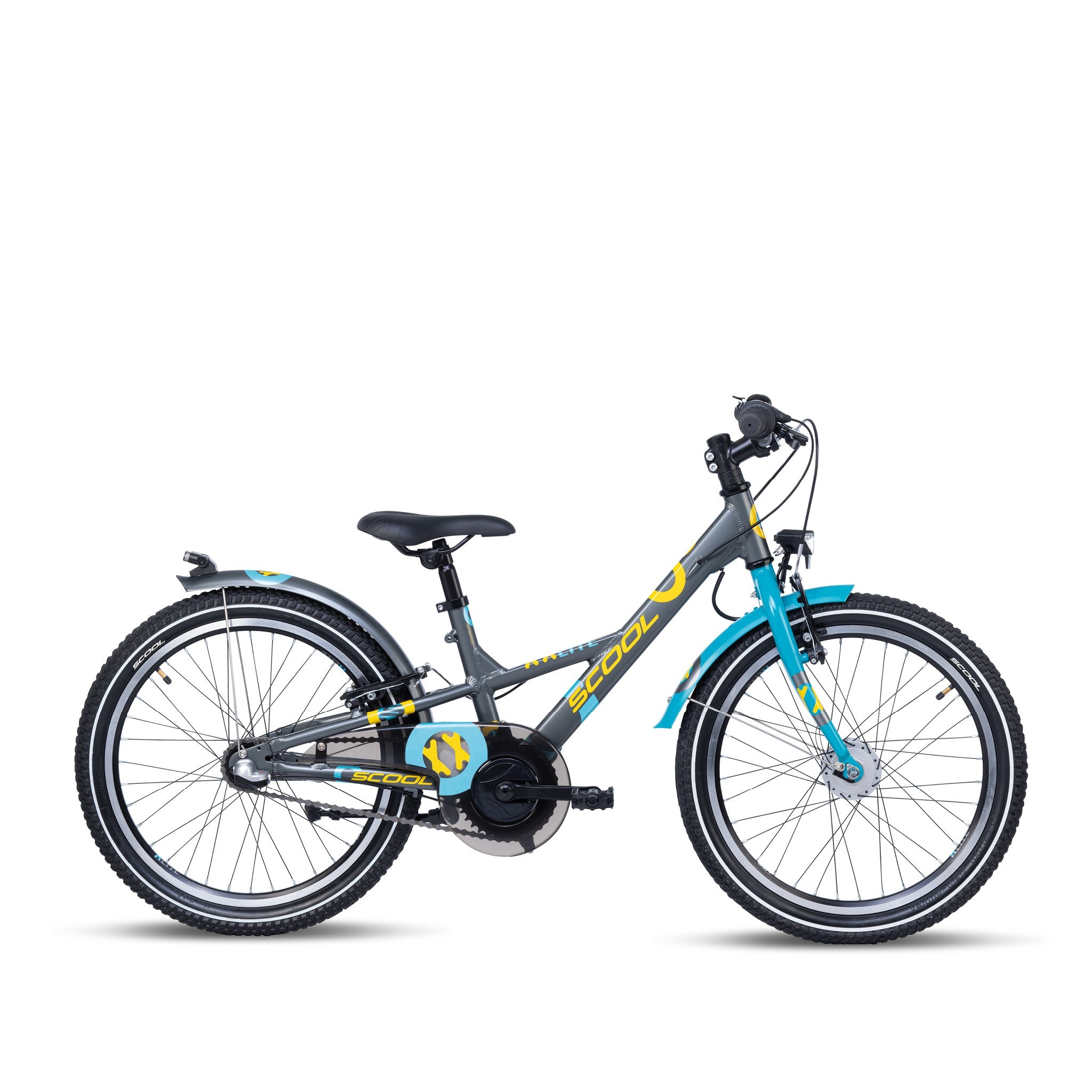 S'COOL S'COOL Junior Bikes Kinderfahrrad XXlite 20 Zoll 3-Gang Dark Grey/Ocea &vert; fahrrad.de