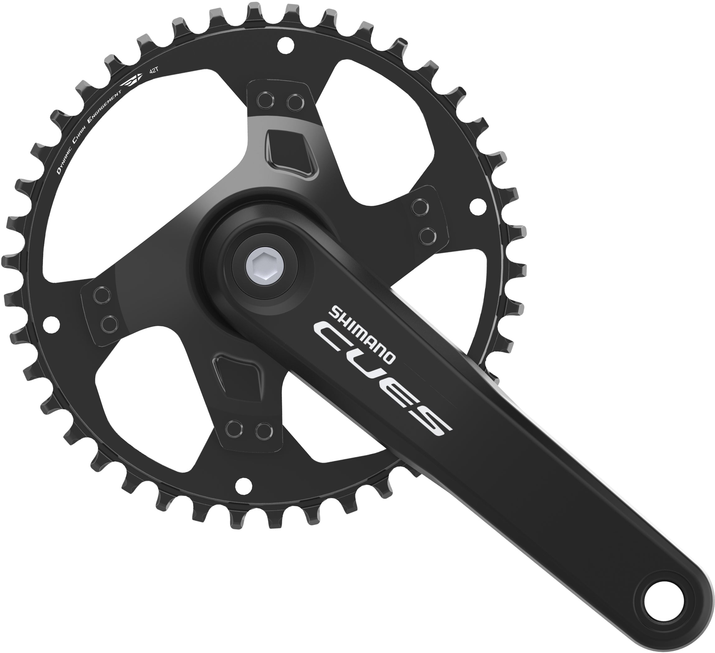Shimano Shimano Cues FC-U4000-1 Kurbelgarnitur 9/10/11-fach 42Z &vert; fahrrad.de