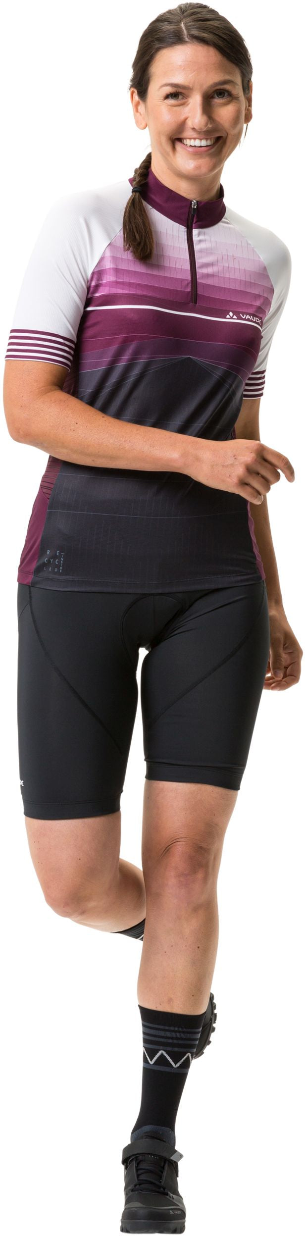 VAUDE VAUDE Posta Trikot mit 1/2 Reißverschluss Damen lila &vert; fahrrad.de Letzter Tag
