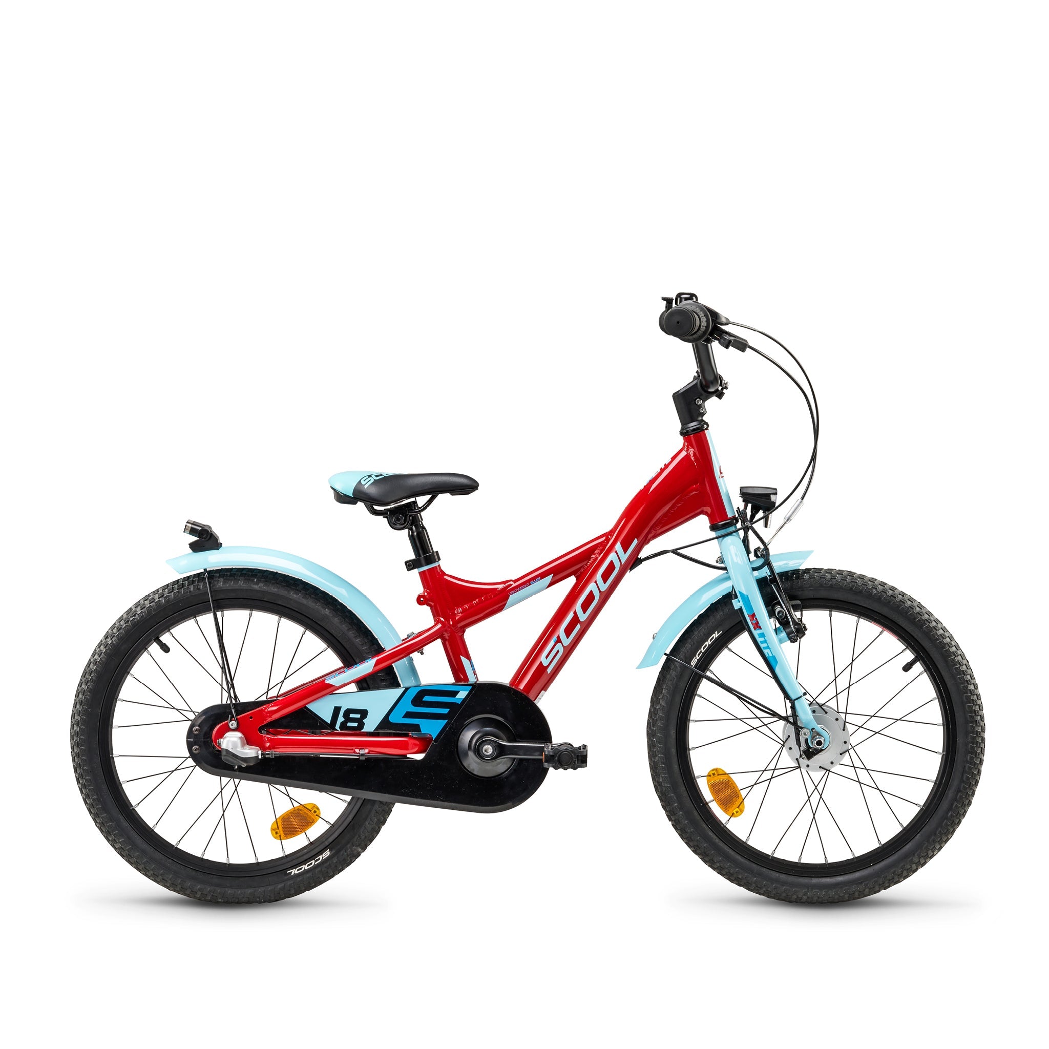 S'COOL S'COOL Junior Bikes XXlite street 18 Zoll 3-Gang Red/Light Blue | fahrrad.de