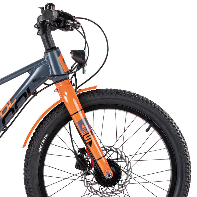 S'COOL S'COOL Junior Bikes XXlite evo disc 20 Zoll 7-Gang Grey/Orange &vert; fahrrad.de Sonderangebot der Fabrik