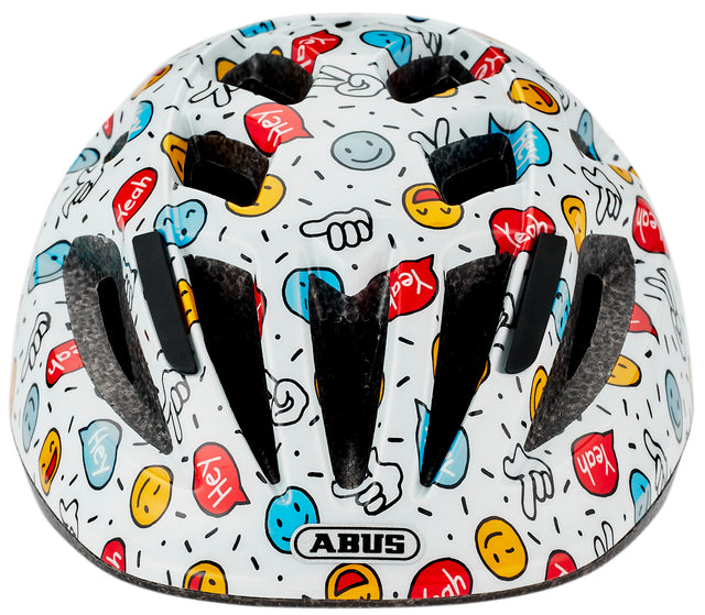 ABUS ABUS Smooty 2.0 Helm Kids weiß smiley &vert; fahrrad.de