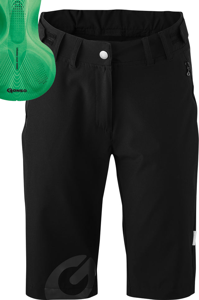 Gonso Gonso Sitivo Fahrradshorts mit Mittlerem Sitzpolster Damen schwarz &vert; fahrrad.de Im Verkauf