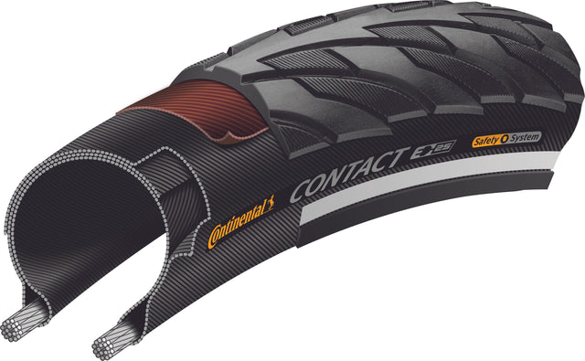 Continental Continental Contact Drahtreifen 26x1.75" SafetySystem Breaker Reflex &vert; fahrrad.de Saisonale Angebote