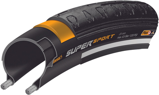 Continental Continental Super Sport Plus Drahtreifen 28-622 schwarz &vert; fahrrad.de Fabrikladen