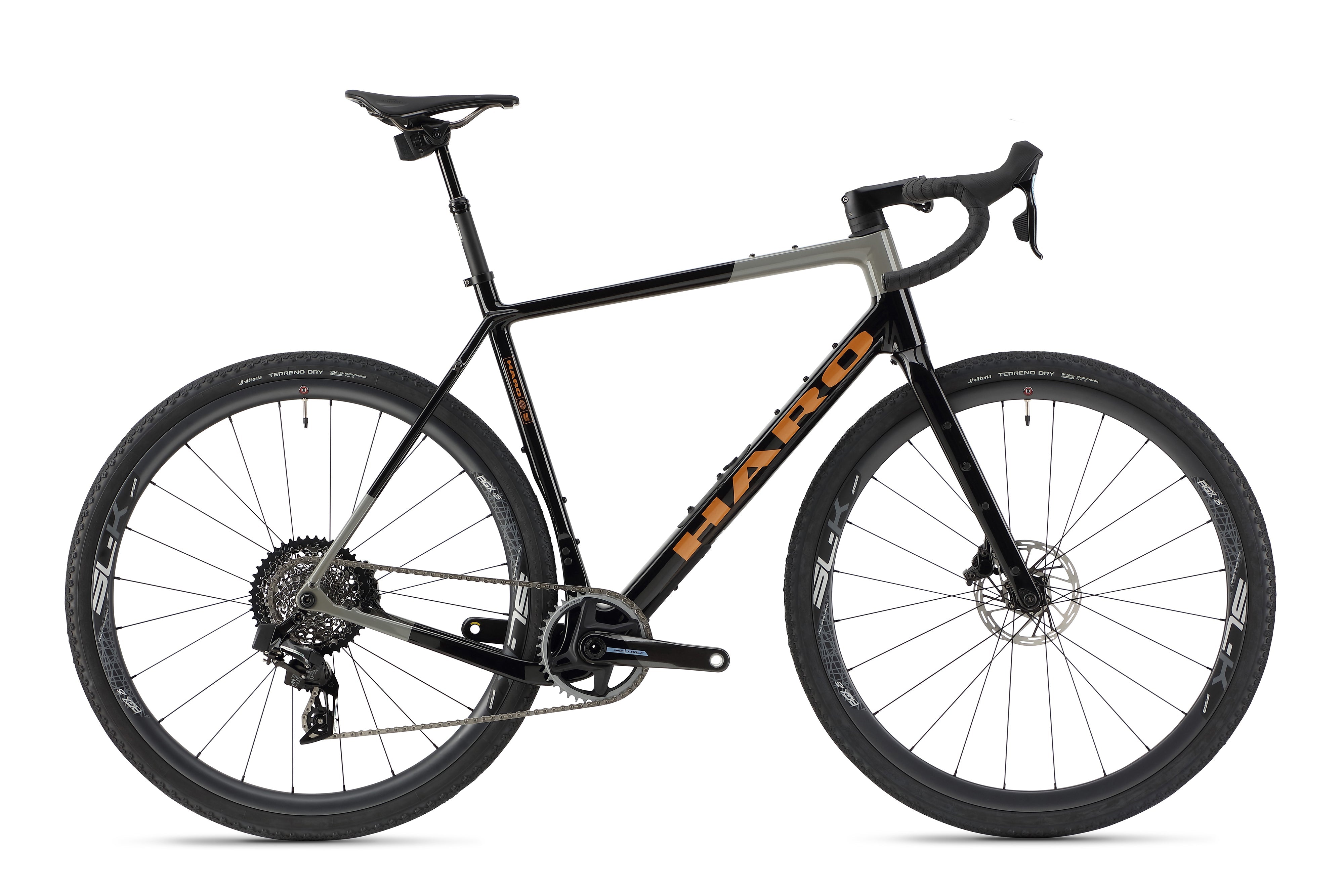 Haro Bikes Haro Bikes Buzzard Carbon Top Shelf - Gloss Jet Black Grey / Copper | fahrrad.de