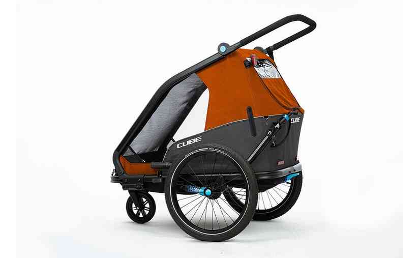 Cube Kinder Fahrradanhänger Double CMPT X Actionteam Kostenloser Versand international