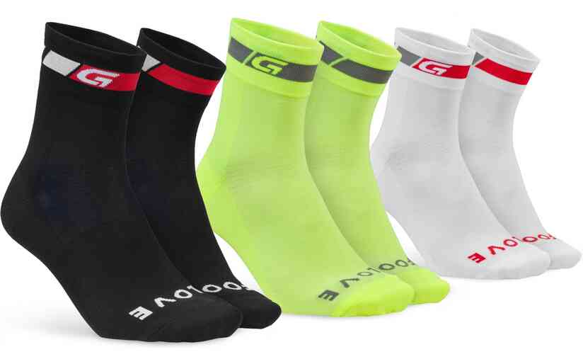 GRIPGRAB Tricolore Regular Cut Sommer Socken 3er-Pack
