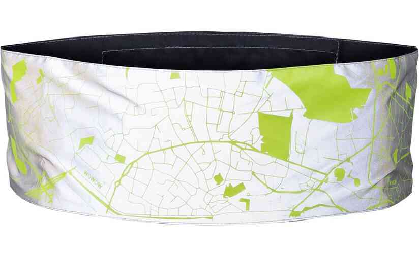 WOWOW Wrap It City Map Reflective Band