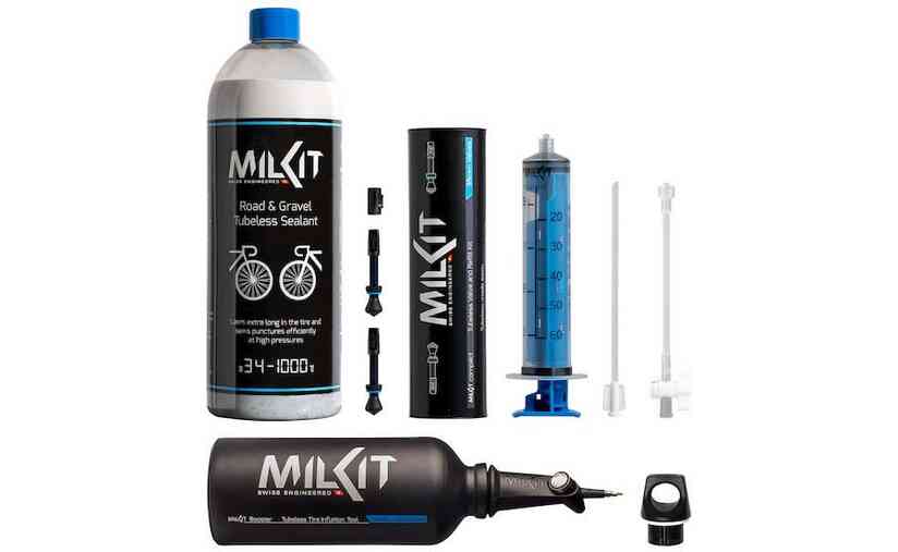 MILKIT Tubeless-Bundle Road & Gravel - 55 mm Ventile Große Rabatte
